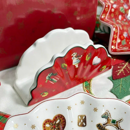 VB Cutlery Christmas Series Dining Collection – Decorative Plates, Deep Soup Bowls, Sugar Pots & Storage Containers