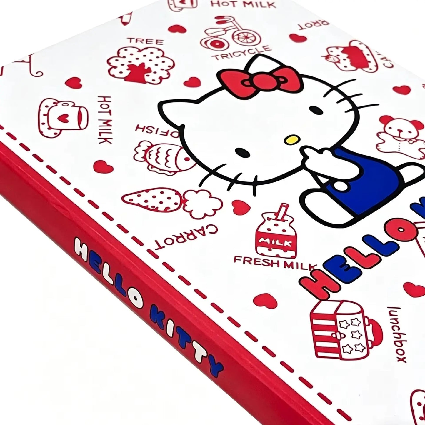 Sanrio 80-Page Notebook – Soft Leather Cover Cute Stationery Planner for School Supplies & Daily Use