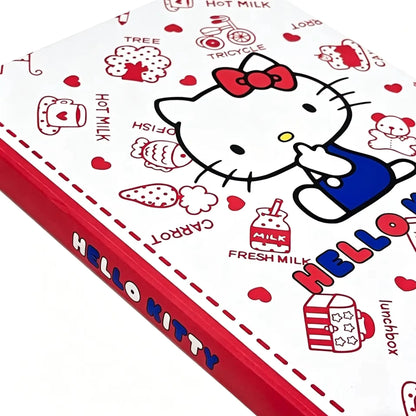 Sanrio 80-Page Notebook – Soft Leather Cover Cute Stationery Planner for School Supplies & Daily Use