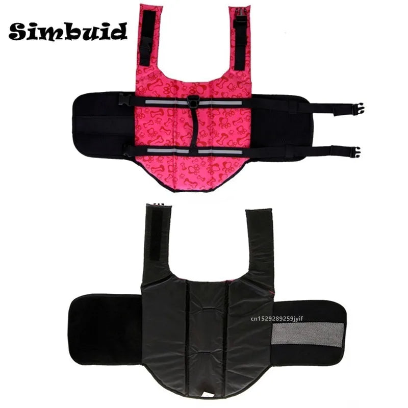 Gilet de sauvetage réfléchissant pour chien – Gilet de natation réglable pour animaux avec flottabilité améliorée pour la natation et le nautisme