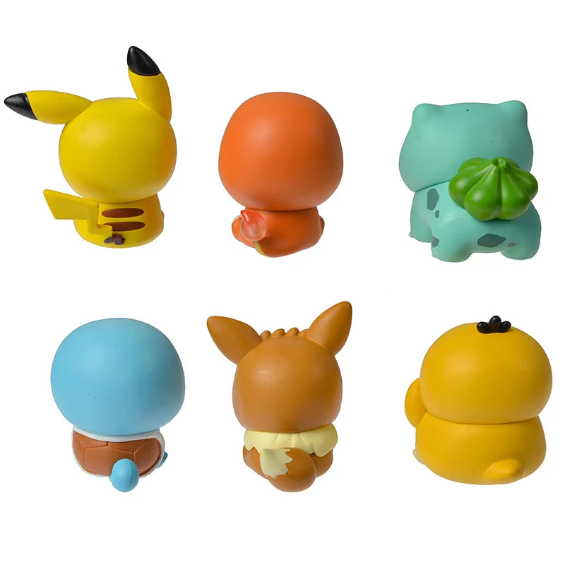 Pokémon Poké Ball Mini Action Figures Set – Pikachu Charmander Bulbasaur Anime Model Toy Gift for Kids