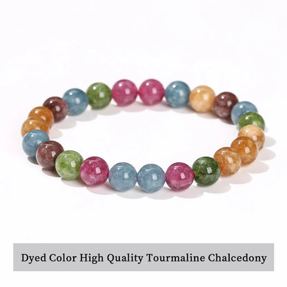 Bracelet en perles d'améthyste naturelle – Bracelet extensible en cristal véritable pour hommes et femmes, bijou de méditation yoga et accessoire de mode