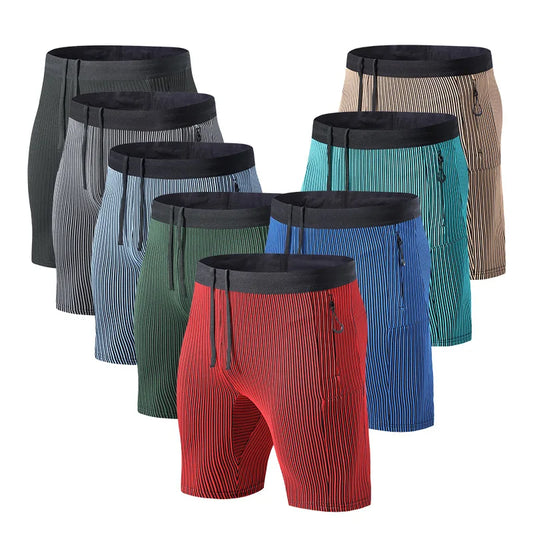 Compression Running Shorts with Pockets – Men's & Women's Gym Workout Fitness Training Sports Shorts