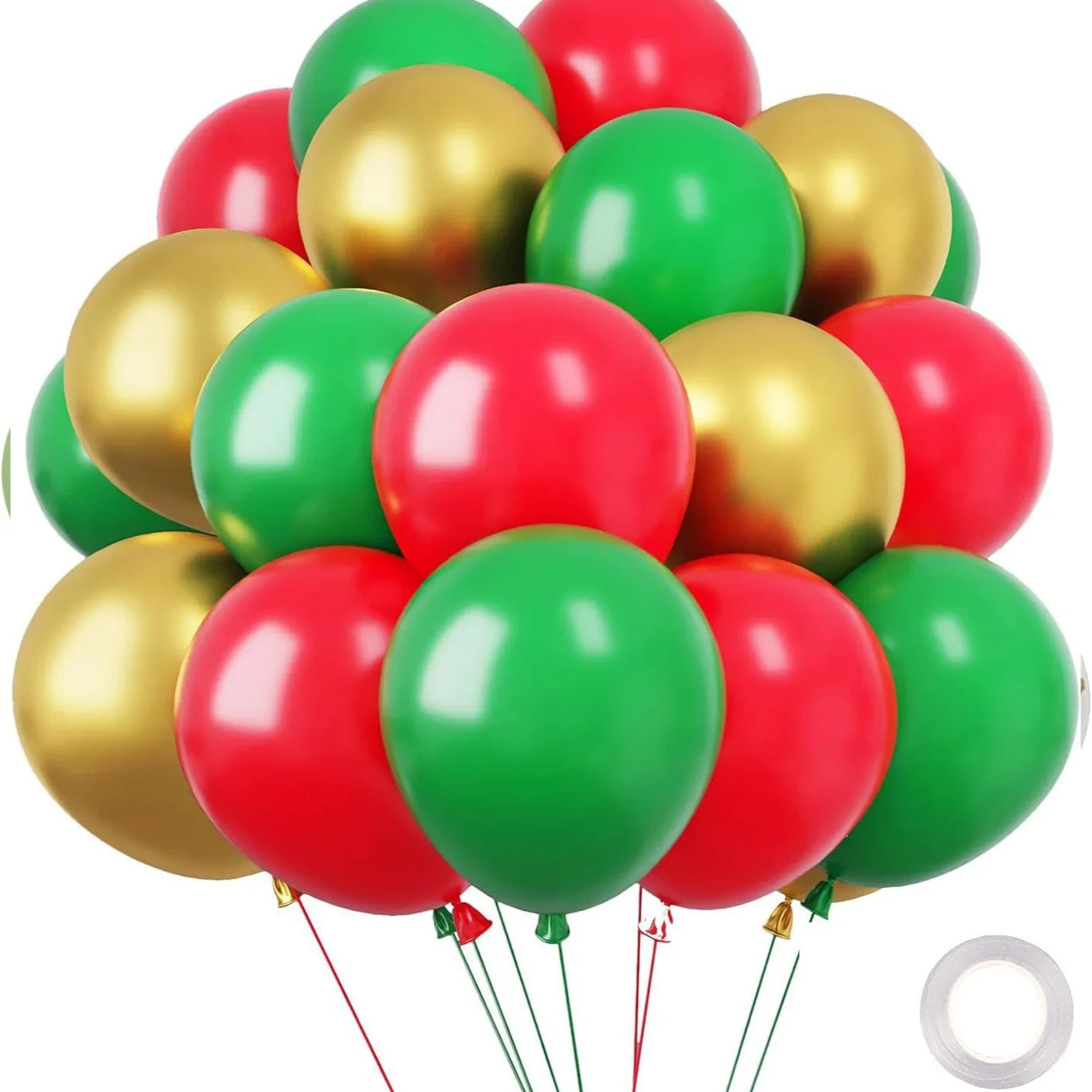 30 Globos de Látex Cromados – Globos de Helio Metálicos Blancos, Rosas y Azules para Decoración de Bodas, Cumpleaños, Baby Showers y Fiestas