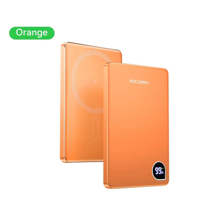Rocoren 10000mAh Magnetic Power Bank – Fast Charging Portable Wireless Charger Battery Pack for iPhone 17 & 16 Pro Max