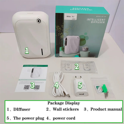 Diffuseur d'arômes – Machine à parfum couvrant 200 m³, diffuseur de parfum intelligent avec contrôle via application Bluetooth, distributeur d'huiles essentielles pour la maison, le bureau et la purification de l'air intérieur