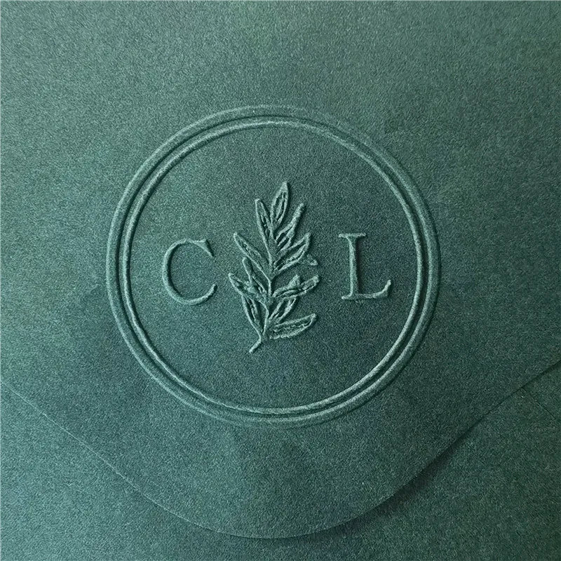 Custom Initials Embosser Stamp – Personalized Book & Wedding Embossing Seal for Address, Library & Gift Branding | Custom Paper Decor Accessory