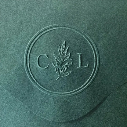 Custom Initials Embosser Stamp – Personalized Book & Wedding Embossing Seal for Address, Library & Gift Branding | Custom Paper Decor Accessory