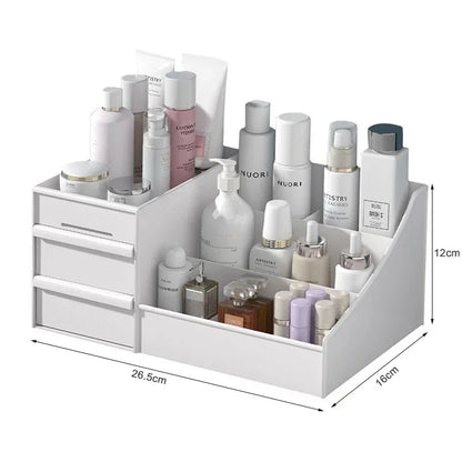 Plastic Desktop Storage Organizer – Multi-Drawer Makeup, Skincare & Office Supply Organizer