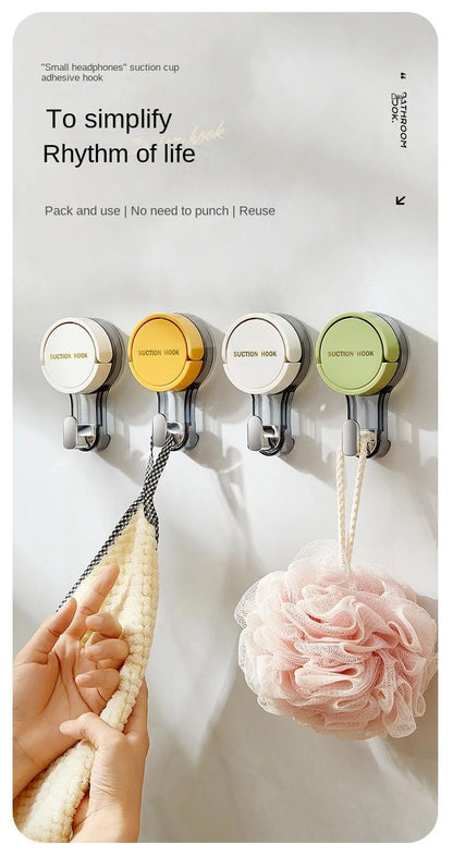 Lot de crochets à ventouse – Crochets adhésifs puissants 1/4/8pcs, sans perçage pour salle de bain, cuisine, porte, toilettes et rangement domestique