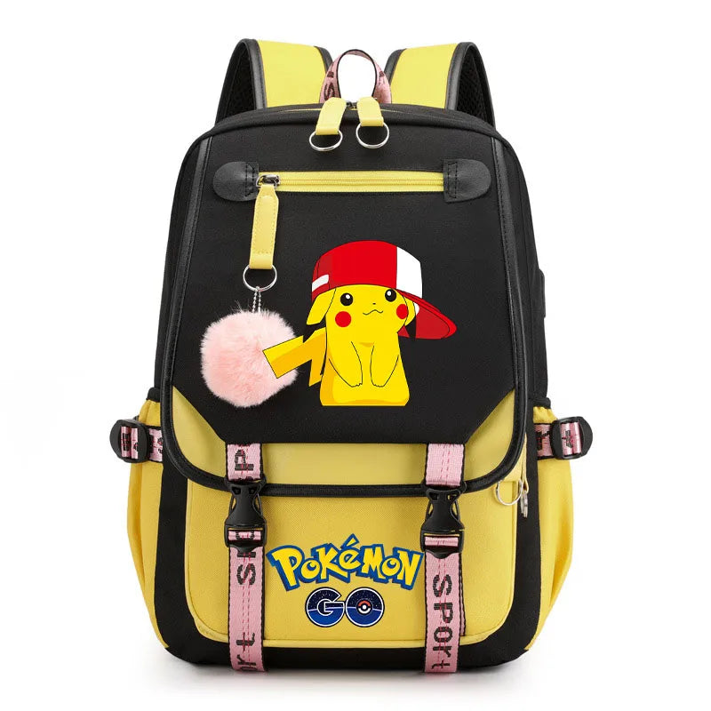 Sac à dos pour enfants grande capacité inspiré des animes | Cartable pour garçons et filles avec compartiment pour ordinateur portable