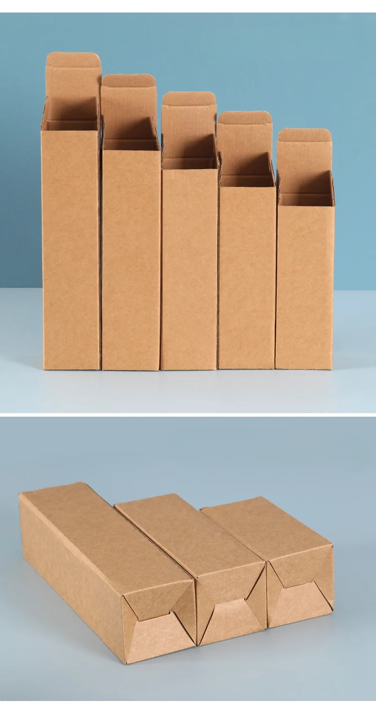 20PCS Corrugated Cardboard Shipping Boxes – Rectangular Paper Packaging Boxes for Gifts, Mailers & Storage