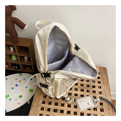 Mochila Ita Kawaii Estilo Collage – Mochila Escolar Transparente con Bolsillo en Forma de Corazón para Adolescentes, Mochila de Moda Japonesa JK, Mochila para Laptop para Mujeres, Bolso de Hombro para Estudiantes Estilo Harajuku 2024