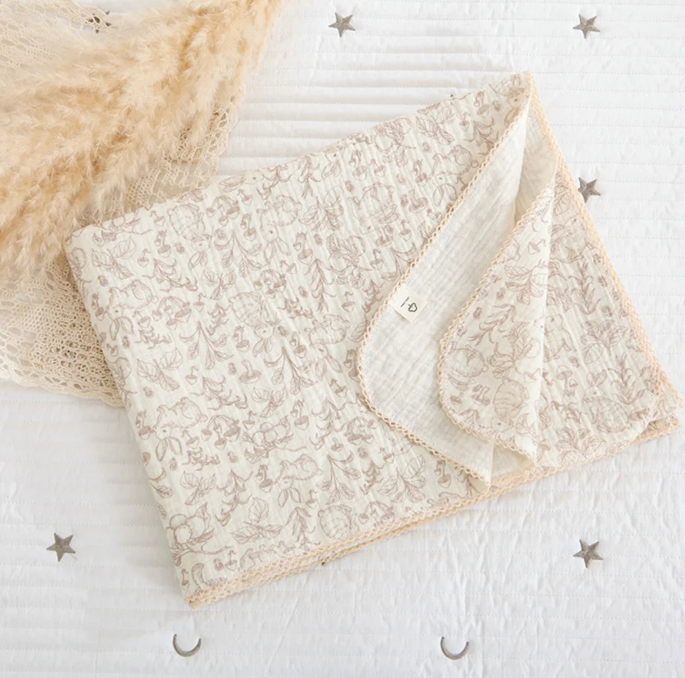 Summer Baby Muslin Blanket – Soft Newborn Swaddle Wrap Receiving Blanket for Infant Crib & Sleeping