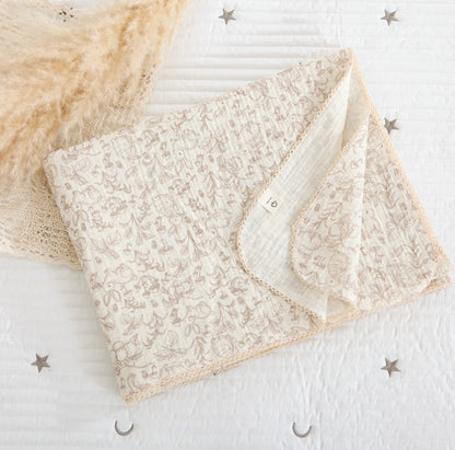 Summer Baby Muslin Blanket – Soft Newborn Swaddle Wrap Receiving Blanket for Infant Crib & Sleeping