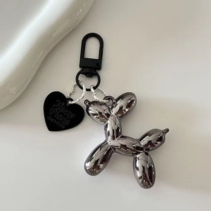 Cute Acrylic Balloon Dog Keychain – Cartoon Y2K Bag Pendant for Women & Couples, Car Key Chain, Jewelry Gift & Decorative Accessory