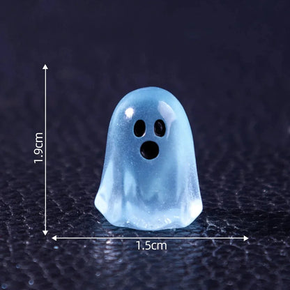 10/20/50 Pièces Fantômes Lumineux – Figurines Mini Halloween Luminescentes dans le Noir, Adorables Figurines Micro Paysage pour Jardin Féerique, Décoration de Fête et Objets de Collection