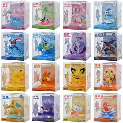 FUNISM Figurines Pokémon Authentiques – Pikachu, Mew, Mewtwo, Gardevoir, Nymphali et Spectrum Jouets Modèles d'Anime à Collectionner