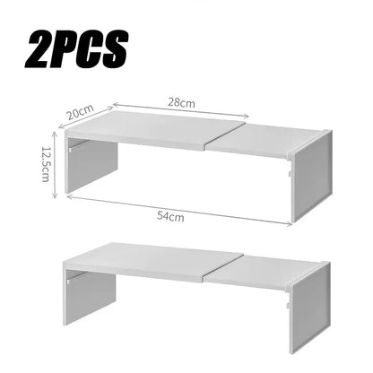 Estante Organizador Expandible para Gabinete de Cocina – Estante Ajustable para Especias y Platos