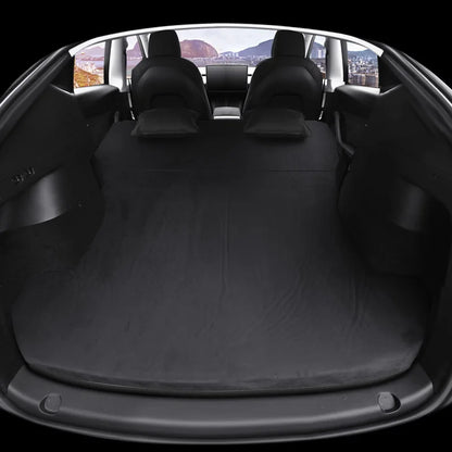 Matelas pneumatique gonflable pour Tesla Model 3 et Model Y (2017–2026) – Lit de voyage en daim pour le camping, les road trips et les aventures en plein air