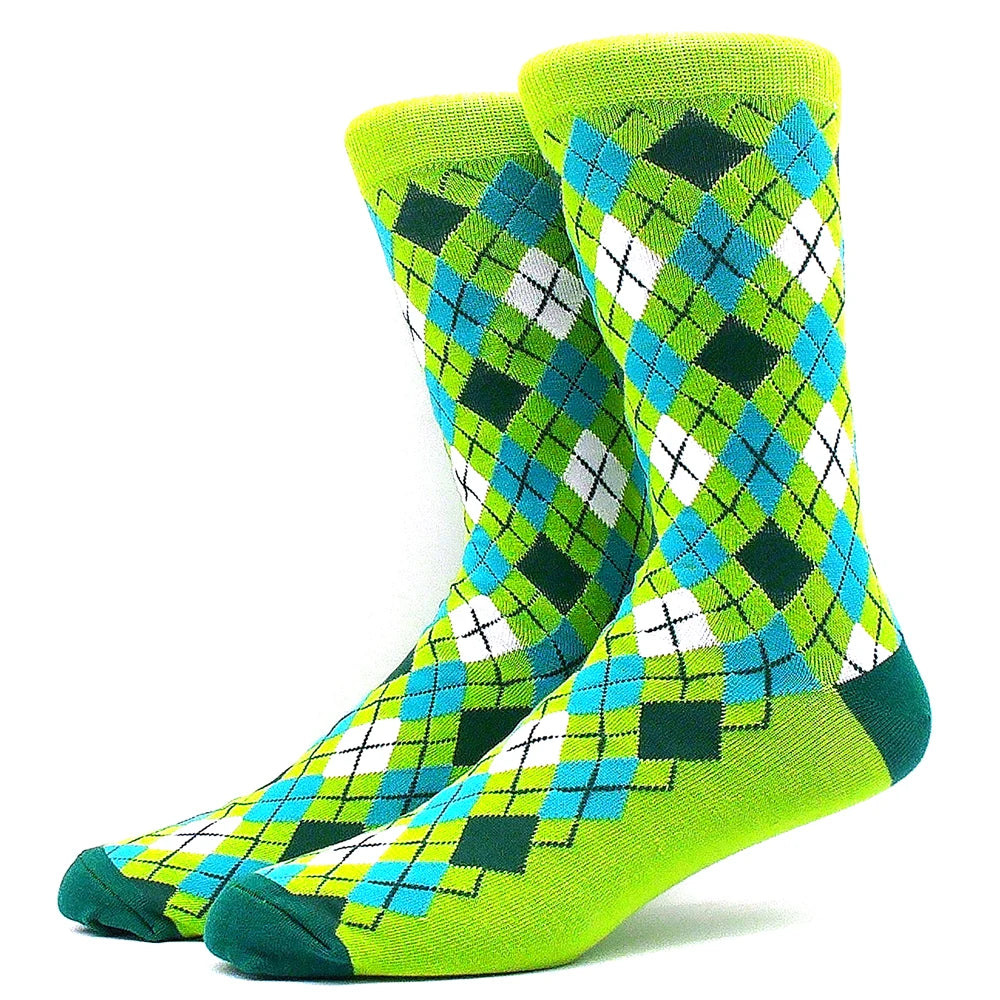 Funny Colorful Hip Hop Socks – Combed Cotton Animal, Astronaut & Geometric Print Socks for Men & Women, Business Dress Wear
