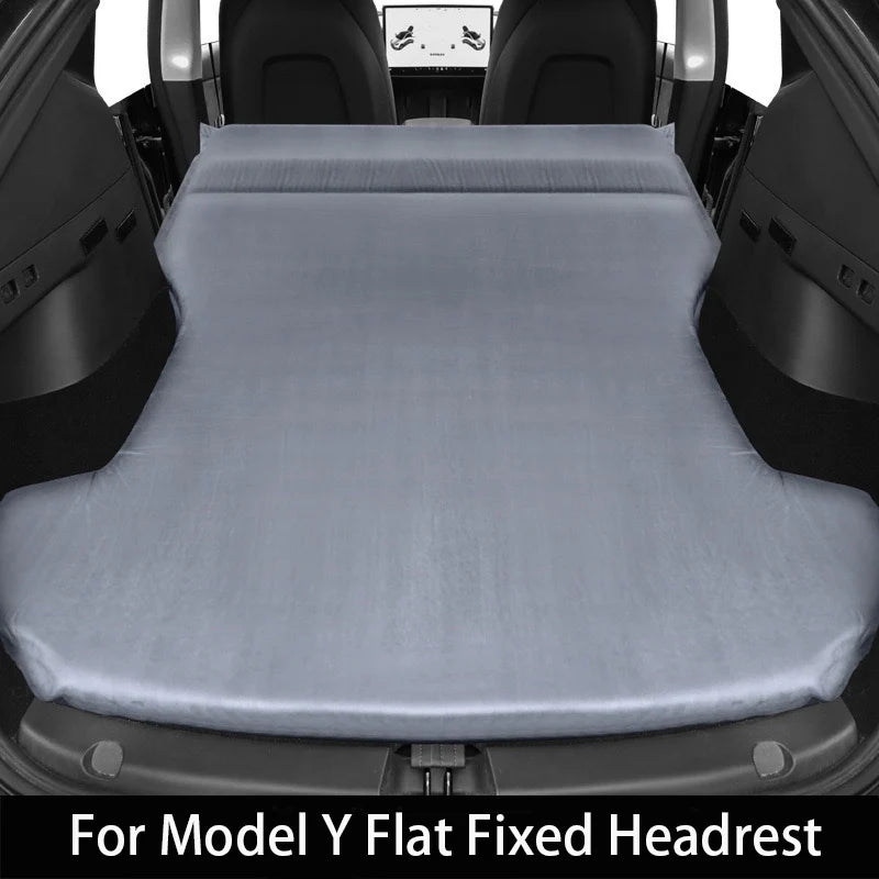 Matelas pneumatique gonflable pour Tesla Model 3 et Model Y (2017–2026) – Lit de voyage en daim pour le camping, les road trips et les aventures en plein air