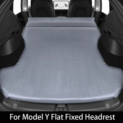 Matelas pneumatique gonflable pour Tesla Model 3 et Model Y (2017–2026) – Lit de voyage en daim pour le camping, les road trips et les aventures en plein air