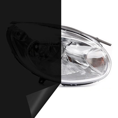 40cm Smoke Black PVC Headlight & Taillight Tint Film – Vinyl Wrap Sticker for Cars & Motorcycles