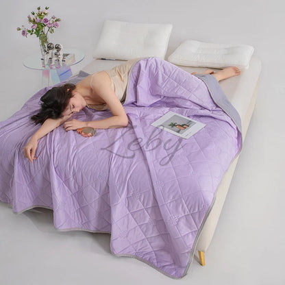 Manta Refrescante de Verano – Colcha Ligera y Transpirable para Cama con Comodidad de Aire Acondicionado