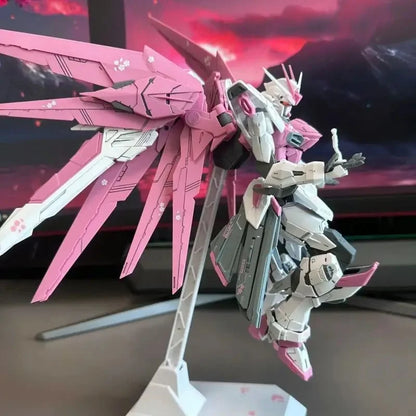 HG 1/144 ZGMF-X10A Freedom Gundam Cherry Blossom Edition – Pink Color Scheme Mecha Assembly Model, Anime Action Figure & Collectible Gift