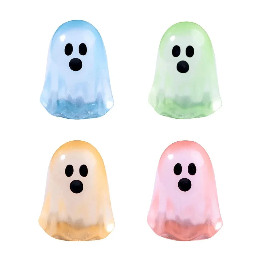 10/20/50 Pièces Fantômes Lumineux – Figurines Mini Halloween Luminescentes dans le Noir, Adorables Figurines Micro Paysage pour Jardin Féerique, Décoration de Fête et Objets de Collection