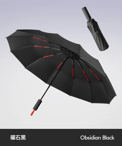 Paraguas Automático Cortavientos de 72 Huesos – Paraguas Grande Plegable para Lluvia con Protección UV para Hombres y Mujeres, Paraguas Impermeable de Alta Resistencia para Exteriores