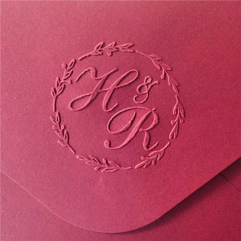 Custom Initials Embosser Stamp – Personalized Book & Wedding Embossing Seal for Address, Library & Gift Branding | Custom Paper Decor Accessory