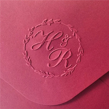 Custom Initials Embosser Stamp – Personalized Book & Wedding Embossing Seal for Address, Library & Gift Branding | Custom Paper Decor Accessory