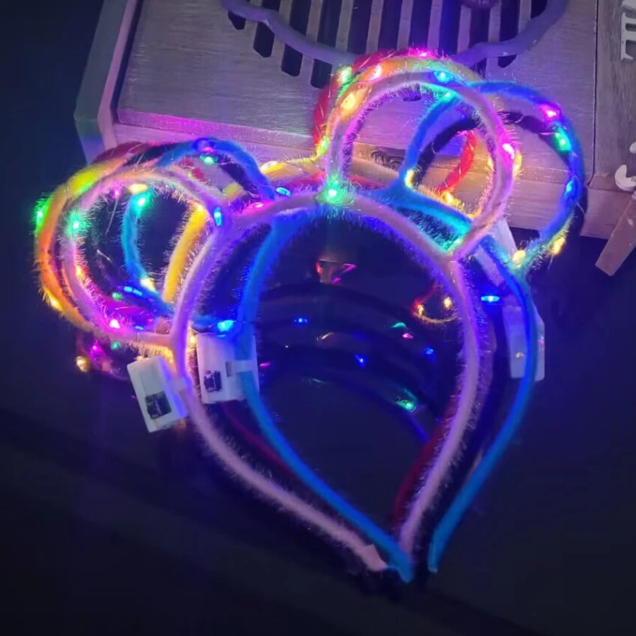 Serre-tête lumineux LED Oreilles de Chat & Lapin – Bandeau lumineux pour Anniversaires, Festivals & Mariages