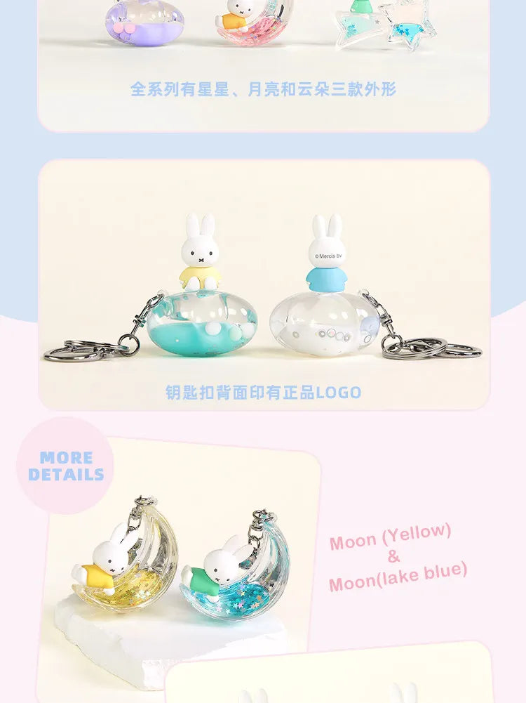 Porte-clés mystère Miffy – Joli pendentif en acrylique motif dessin animé pour sacs, sacs à dos, accessoires et décorations à collectionner