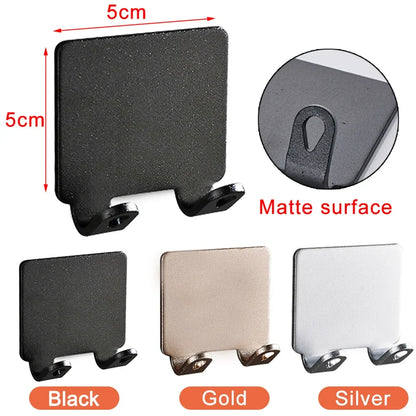 Stainless Steel Razor Holder – Wall Mounted Bathroom Shaver Storage Hook, Punch-Free Razor Rack Organizer, Men’s Shaving Accessory Shelf for Shower & Bathroom Storage