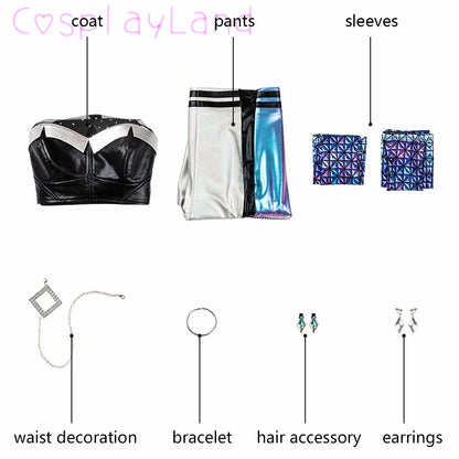 League of Legends K/DA Kai’Sa Cosplay Costume – Performance Halloween Outfit