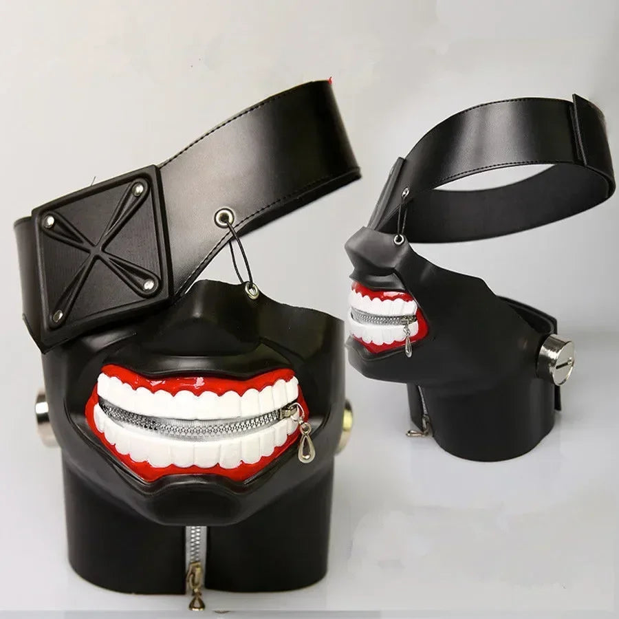 Tokyo Ghoul Kaneki Ken Inspired Cosplay Costume Set – Anime Mask for Halloween Party, Carnival & Roleplay Outfit