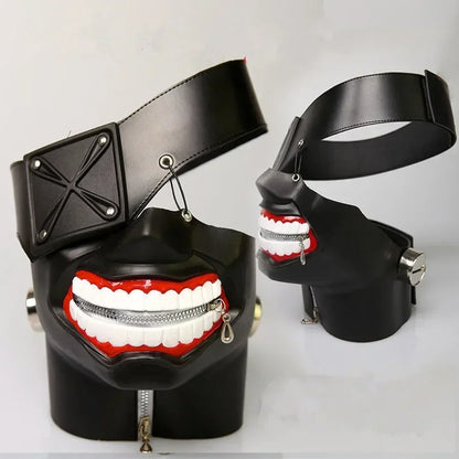 Tokyo Ghoul Kaneki Ken Inspired Cosplay Costume Set – Anime Mask for Halloween Party, Carnival & Roleplay Outfit