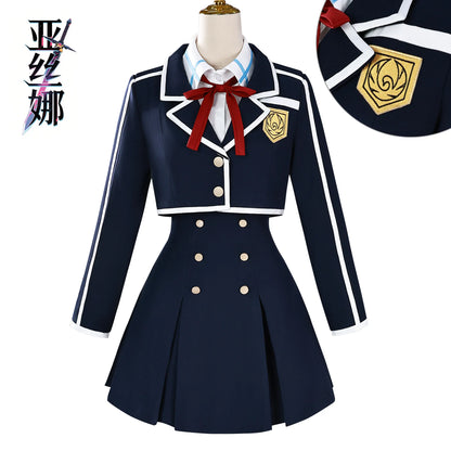Asuna Cosplay Costume – Anime Yuuki Asuna Coat, Shirt & Short Skirt Set with Wig (Halloween/Party Outfit)