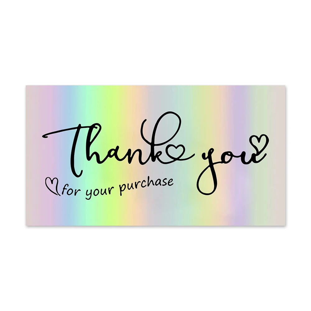 10–50PCS Thank You for Your Order Cards – Small Business Customer Appreciation Greeting Cards for Shopping & Purchase Orders