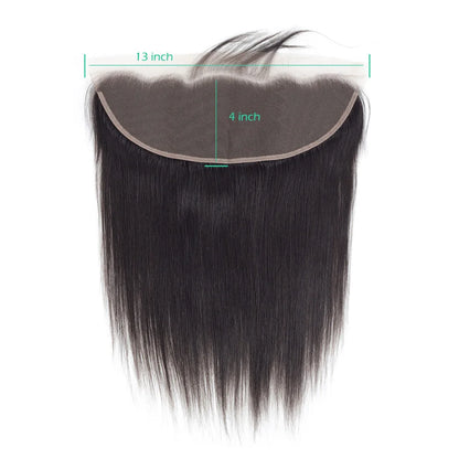 24/26 pulgadas de cabello humano brasileño liso para frontal de encaje – Cierre frontal de encaje transparente HD de 13x6 pre-arrancado | Extensión de cabello natural Remy