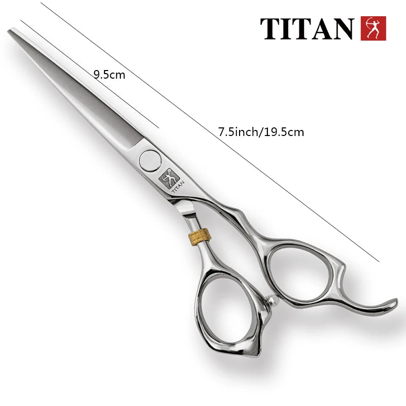 TITAN Professional Barber Scissors – Japan 440C Steel Hair Cutting & Thinning Shears | 5.0/5.5/6.0/6.5 Inch Hairdressing Tools