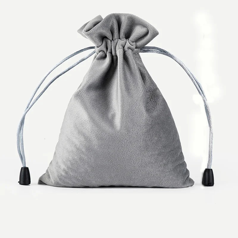 Bolsa de regalo de terciopelo con cordón - Suave, para joyas, bodas, Pascua y Año Nuevo, para envolver, para recuerdos de fiesta y pequeños regalos
