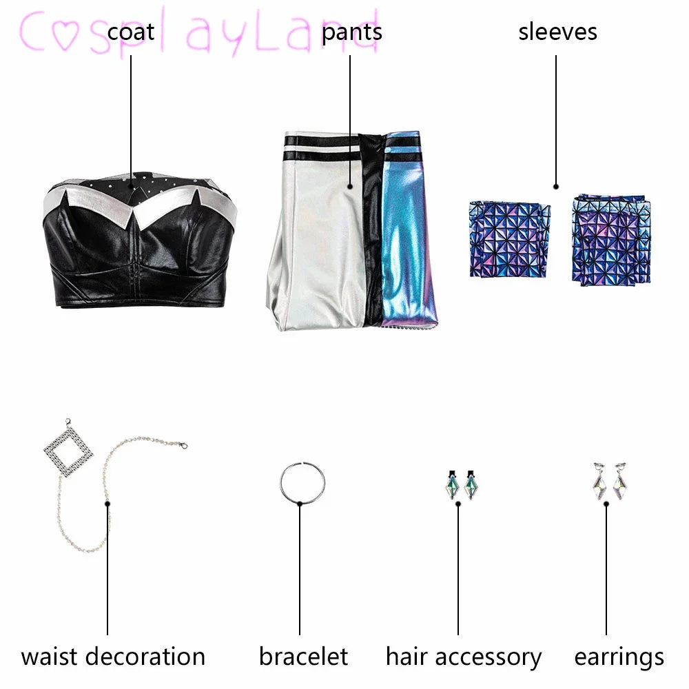 League of Legends K/DA Kai’Sa Cosplay Costume – Performance Halloween Outfit