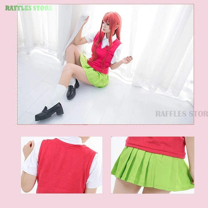 The Quintessential Quintuplets Cosplay Costume & Wig Set – School Uniform Collection
