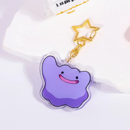 Pokémon Acrylic Keychain – Gengar, Ditto, Mewtwo, Jigglypuff & Character Bag Charm Pendant Collectible Gift
