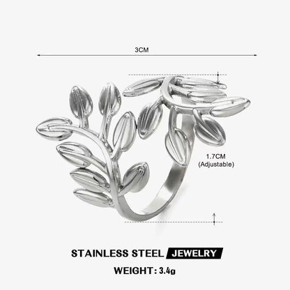 Gold Stainless Steel Heart Ring – Waterproof Hollow Heart Finger Ring for Women | Minimalist Fashion Jewelry Gift