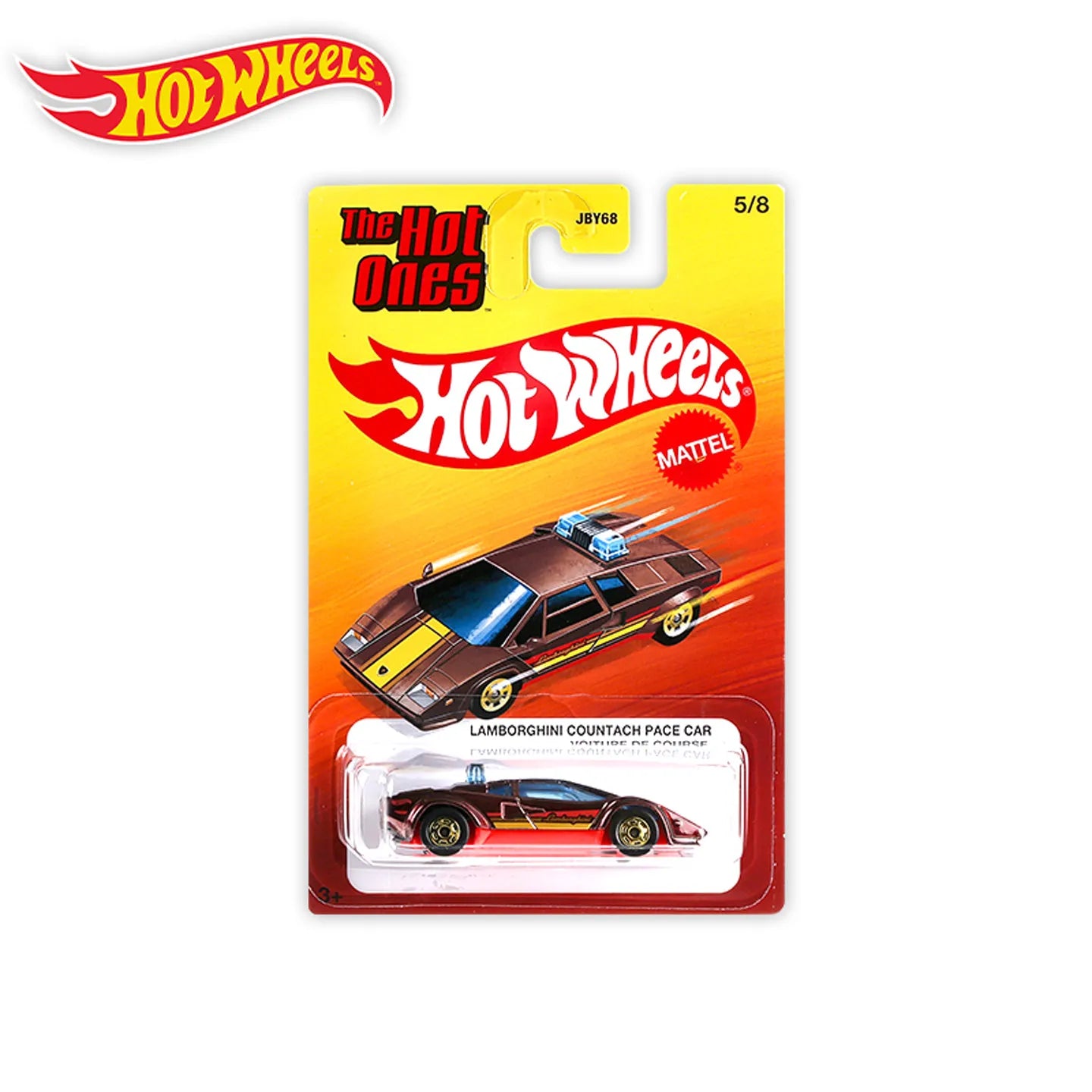 Hot Wheels The Hot Ones Mix 1:64 JBY68 Diecast Alloy Car – Collectible Model Vehicle Featuring Alfa Romeo, Ford, BMW, Lamborghini & Toyota